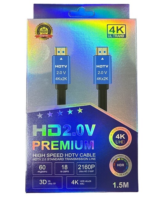 Cable HDTV 1.5M. 4K/ 2.0V 
