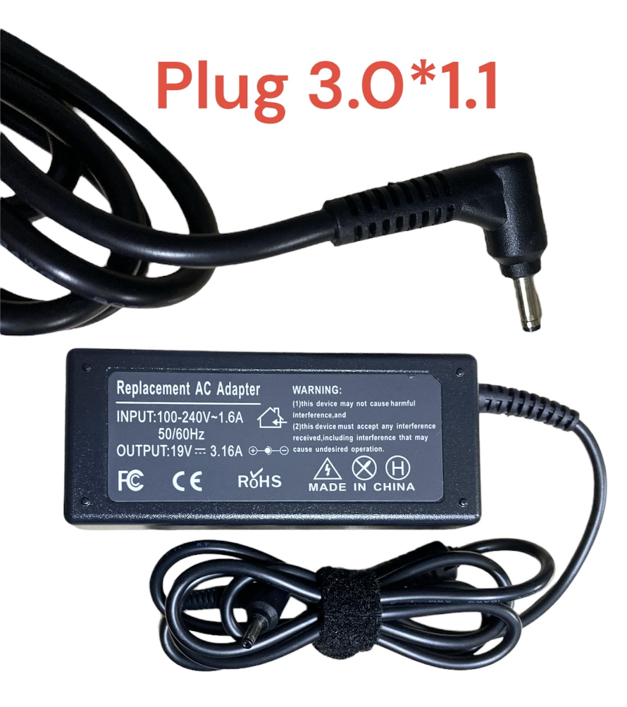 Cargador Alt. Samsung 19V/ 3.16A punta fina 